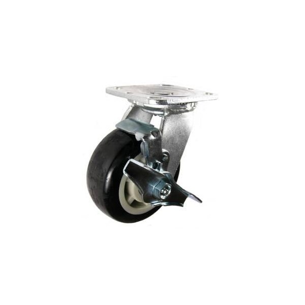 Mapp Caster 5"X2" Poly. on Polyolefin Core Wheel Swvl Caster W/ Brake, 800 Lbs Cap 146PRX520SB - main
